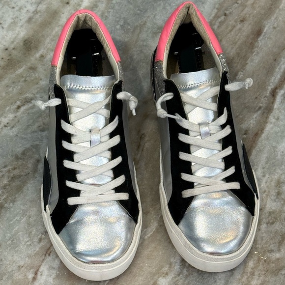 Women’s DOLCE VITA Zina low top sneakers in dark silver- Size 8 - Picture 5 of 13